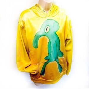Mod Squidward Portrait Pullover Hoodie Sz XS